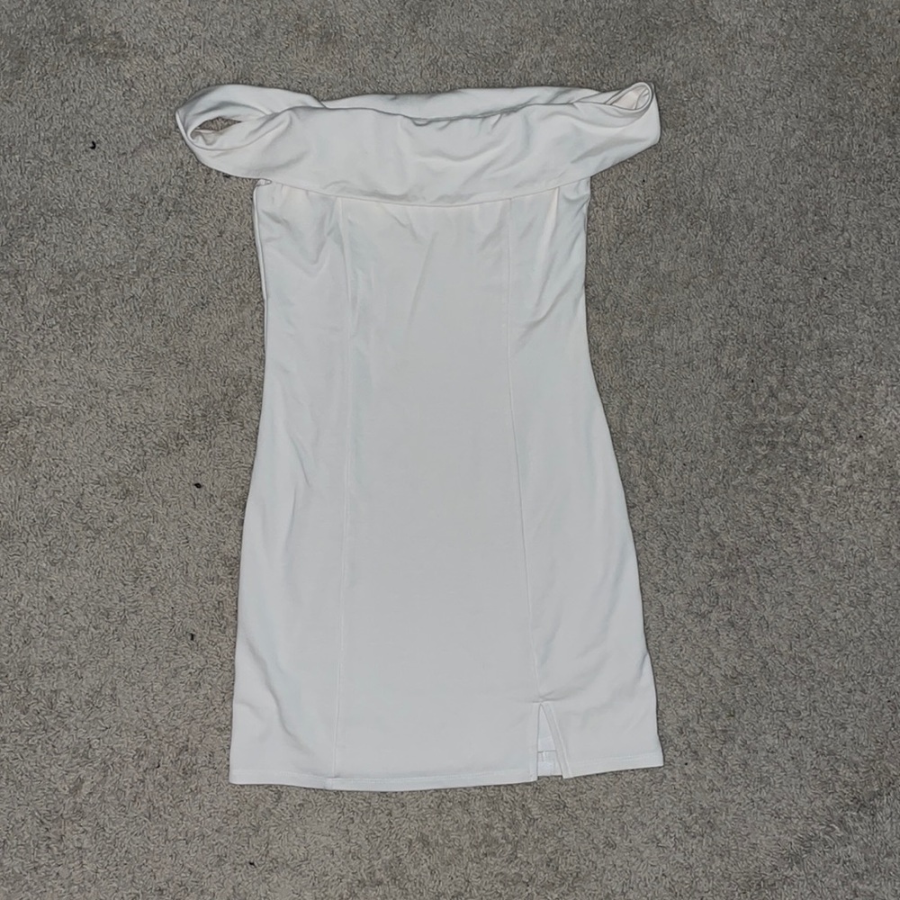 White mini dress